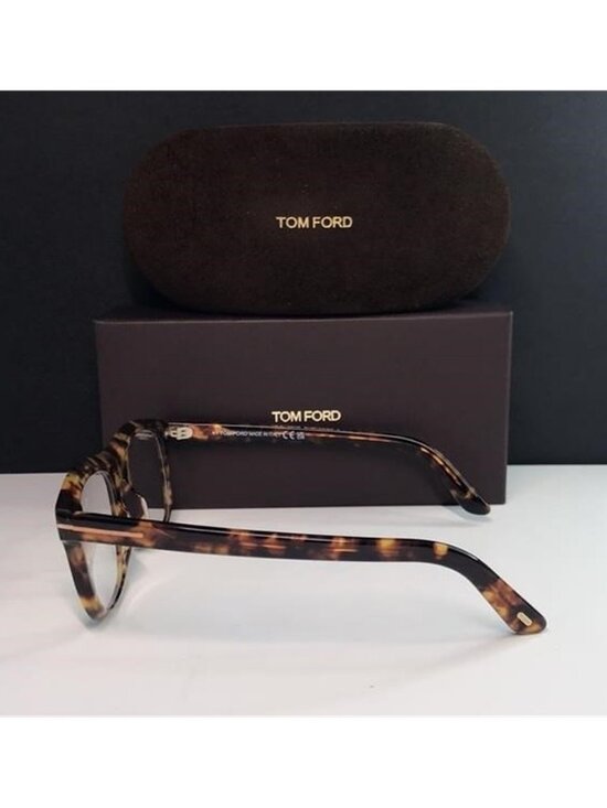 ? - New Authentic TOM FORD FT5939-B 053 square optical Havana main image 8